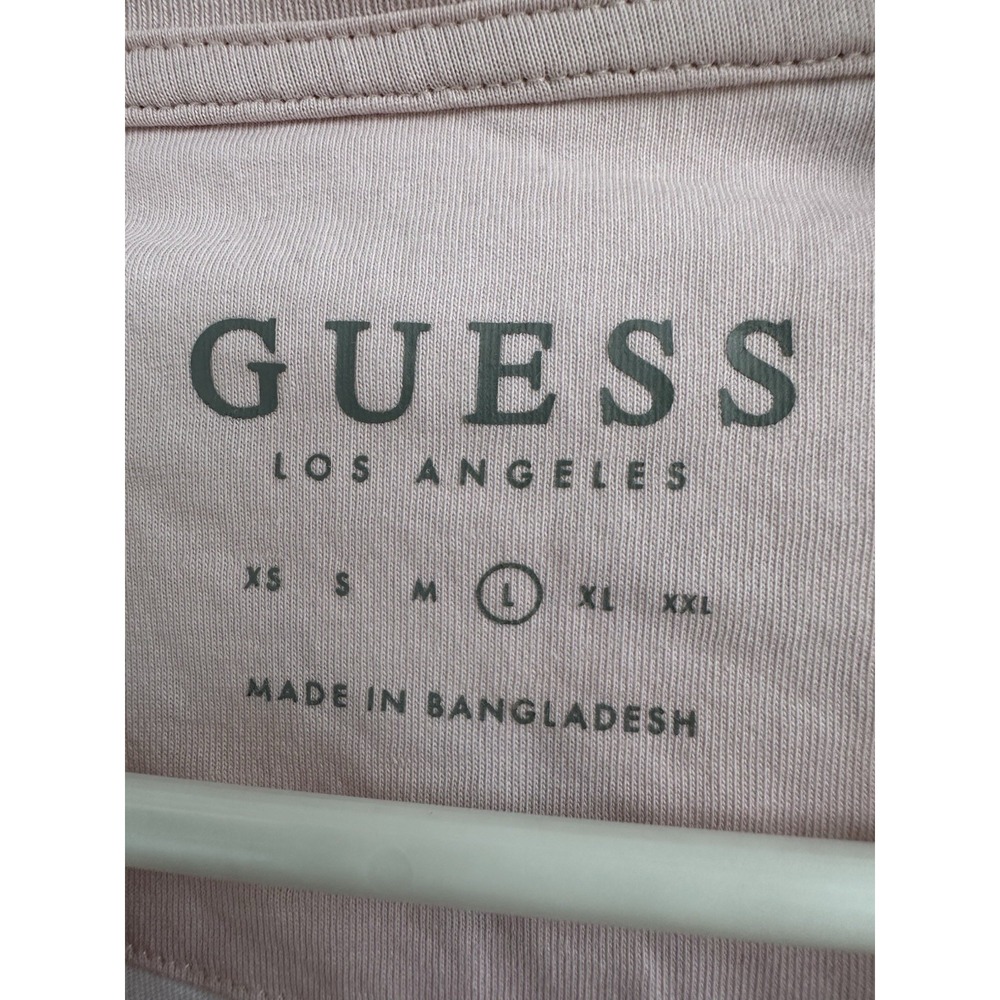 GUESS Tiger Vintage Tee Men's Size L Pink Graphic V-Neck Shirt Rare 2020 - Picture 3 of 6